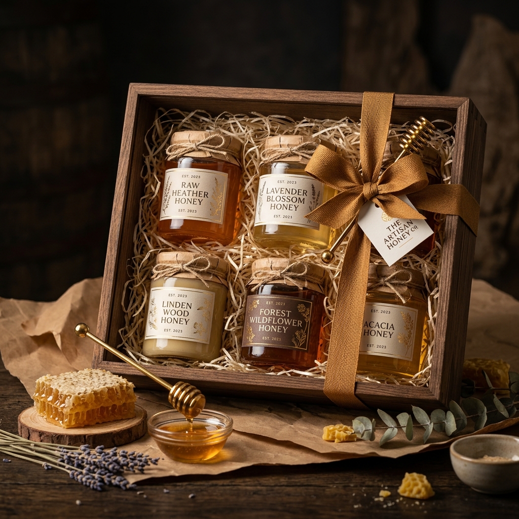 Luxury honey gift set and export packaging